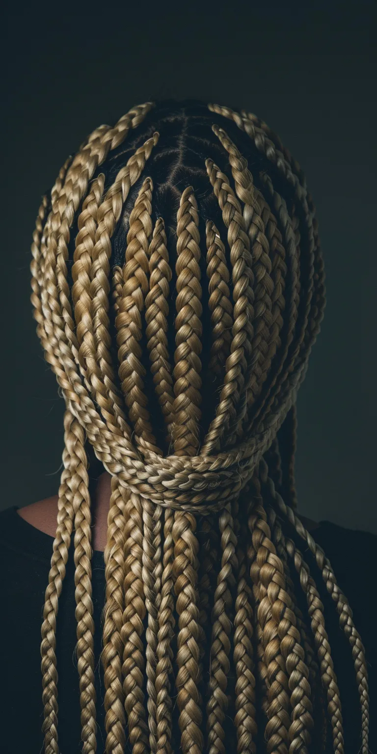 blonde box braids Hair twists, Boho braids, Crochet Cornrows, Braid