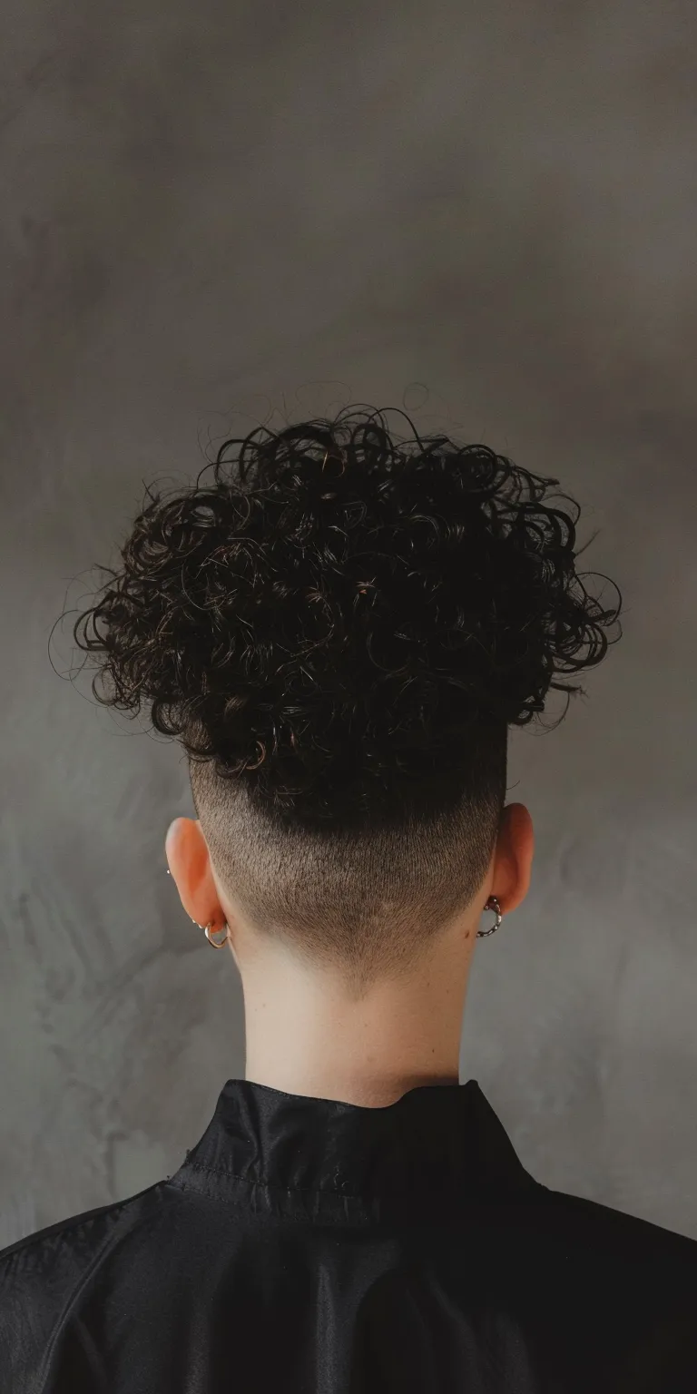 slick back fade Digital perm, Pompadour, Asymmetric cut, Short brush Hi-top