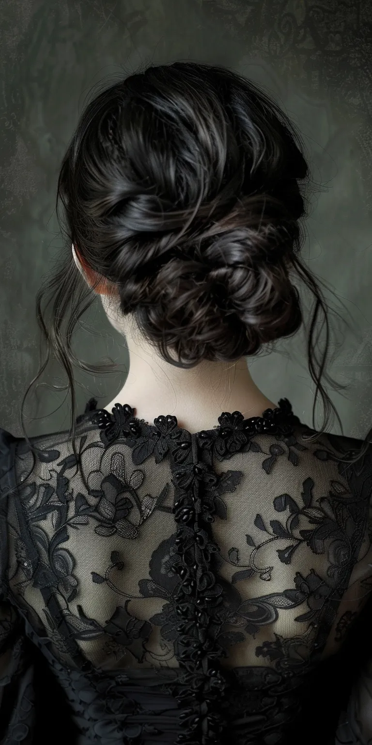 vampire hairstyles Updo, Milkmaid braid, Chignon, French twist