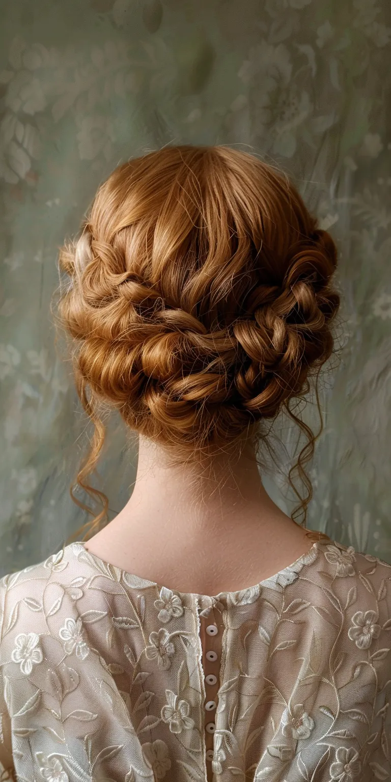 ball hairstyles Milkmaid braid, French Updo, Chignon, Braid