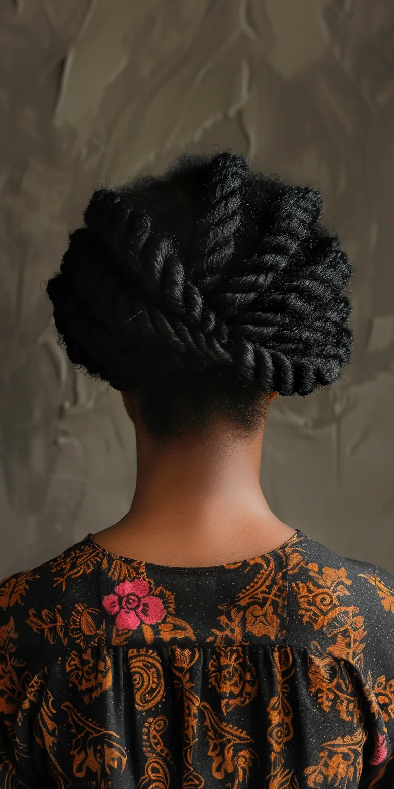 african american hairstyles Hair twists, French twist, Afro puffs, Finger wave, Kinky hair