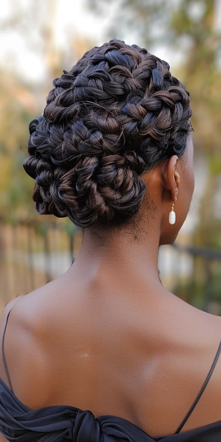 prom hairstyles Updo, Waterfall braids, French twist, Finger wave, Chignon