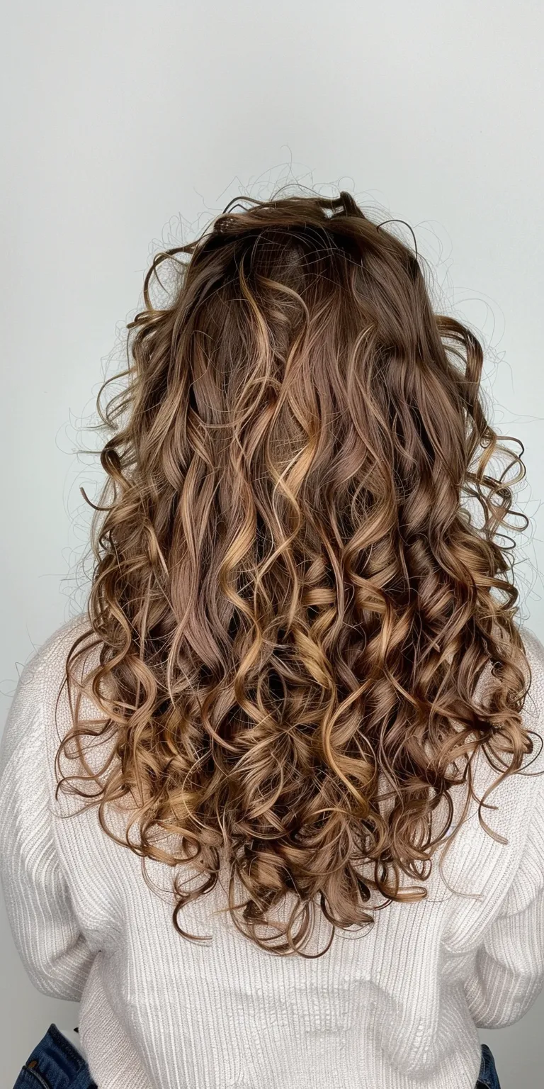 shoulder length curly hairstyles Digital perm, Layered hair, Ringlets, Waterfall braids, Mermaid hair