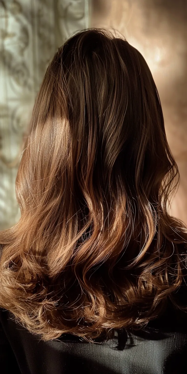 long haircuts Layered hair, Curtained Long Ringlets, Asymmetric cut