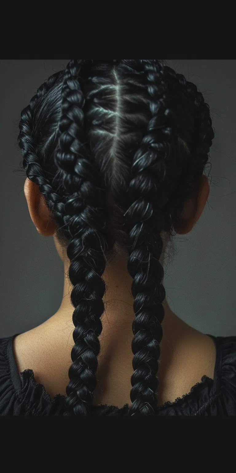 thick braids Braid, French braid, Waterfall braids, Milkmaid Boho