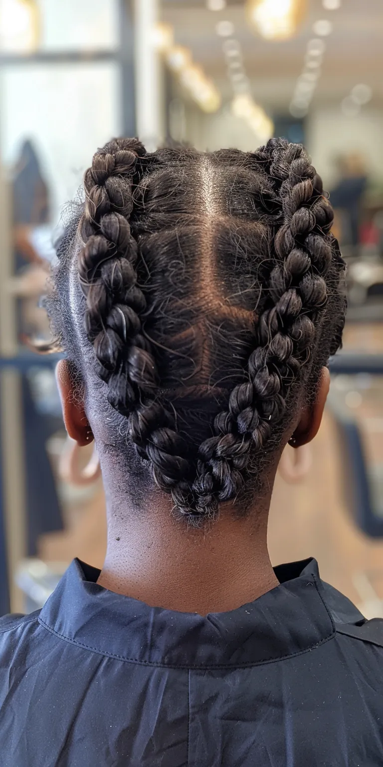 braids with curls at the end French twist, Waterfall braids, Digital perm, braid, Hair twists