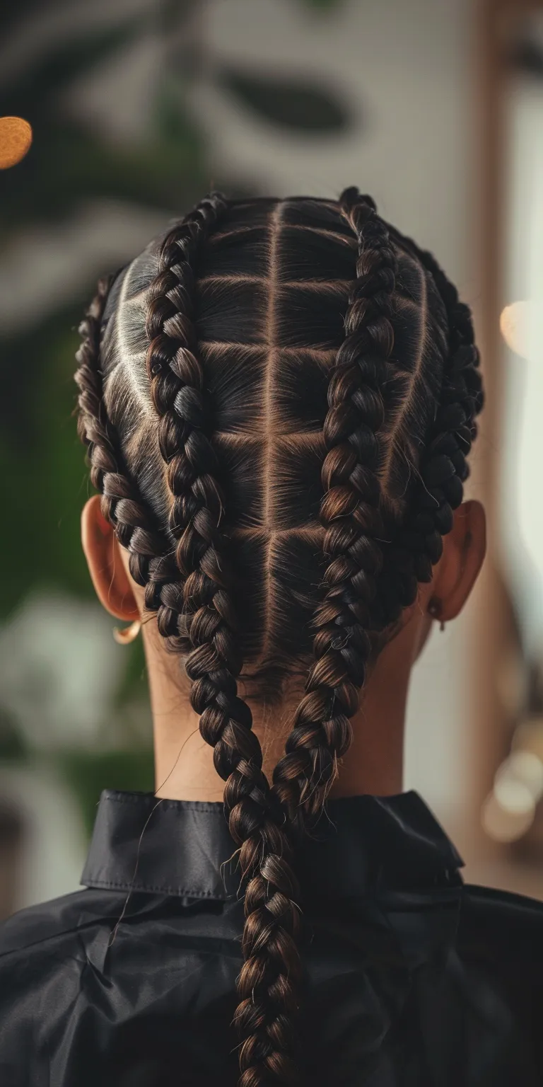 individual braids Waterfall braids, Cornrows, French twist, Hair twists, Braid