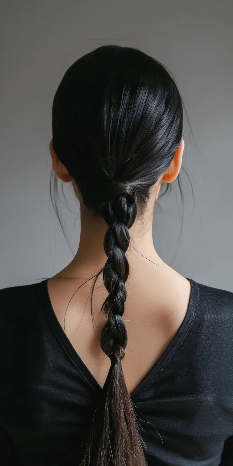 easy ponytail hairstyles Waterfall braids, French braid, Braid, Japanese women's hairstyles, twist