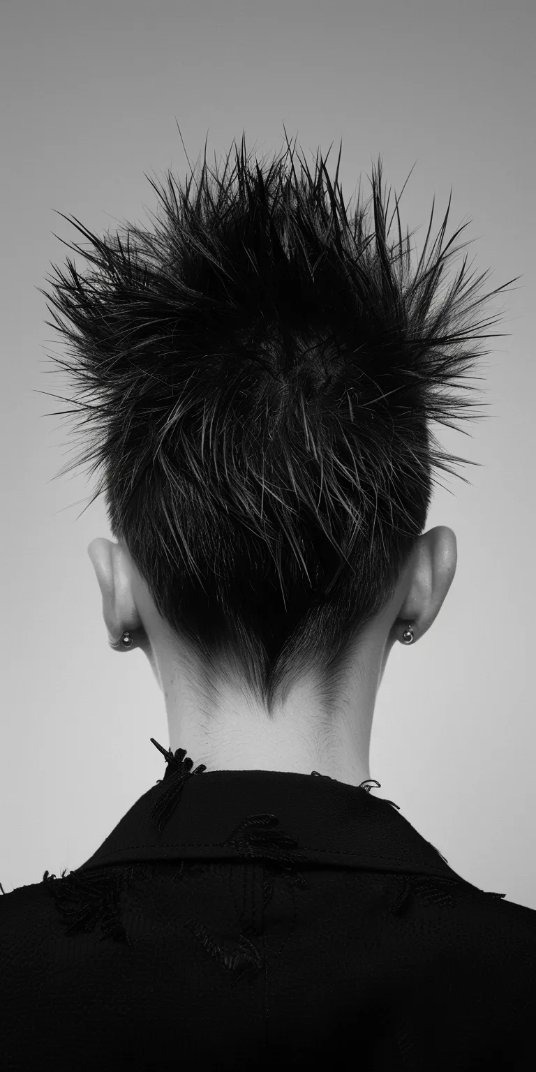 spiky hairstyle Mohawk, Pompadour, Asymmetric cut, Tonsure, Short back and sides