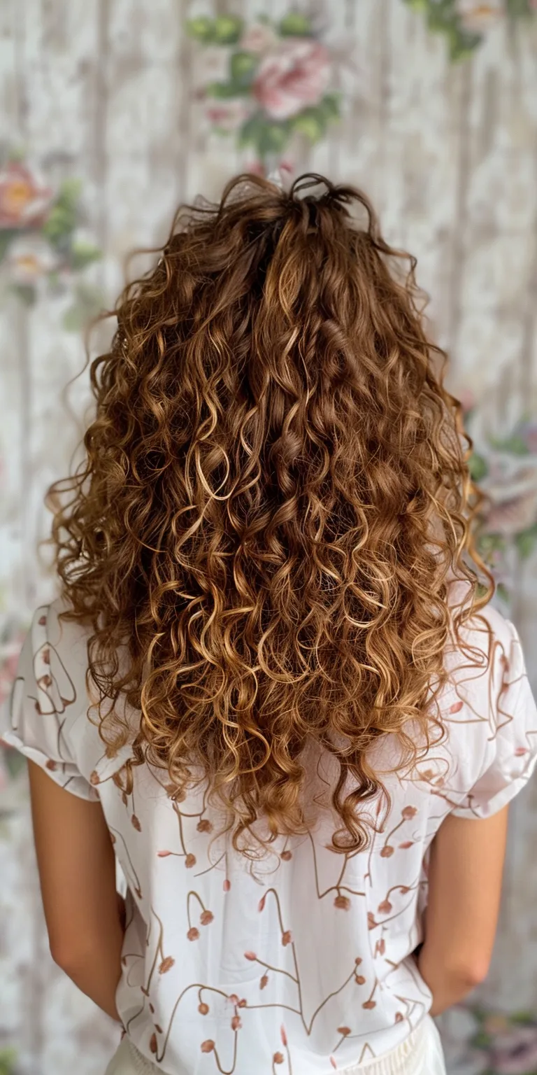 curly hair styles Digital perm, Ringlets, Curly hair, Layered Mermaid