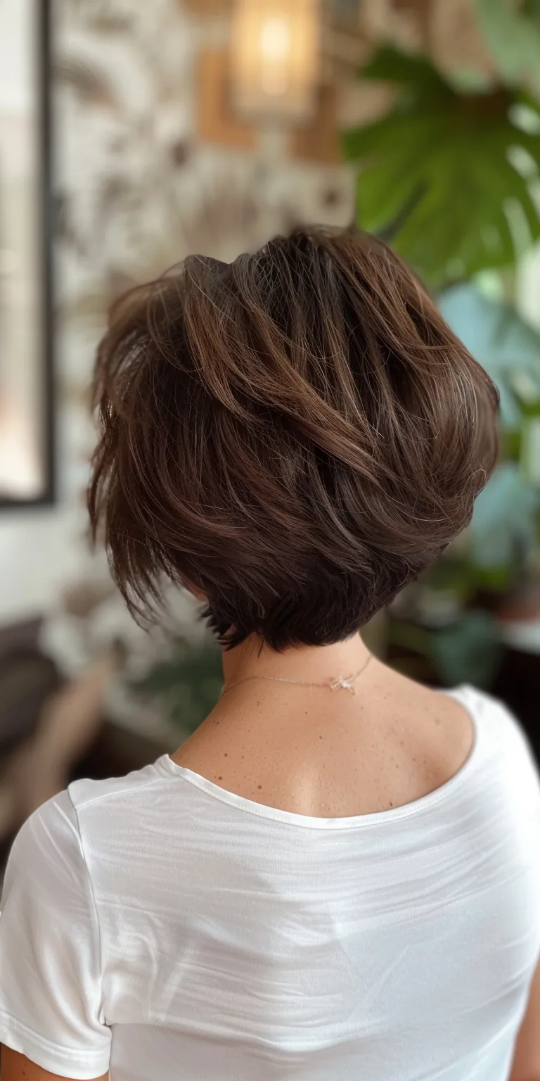 lisa rinna hairstyles Asymmetric cut, Short brush Digital perm, Updo, Pixie cut