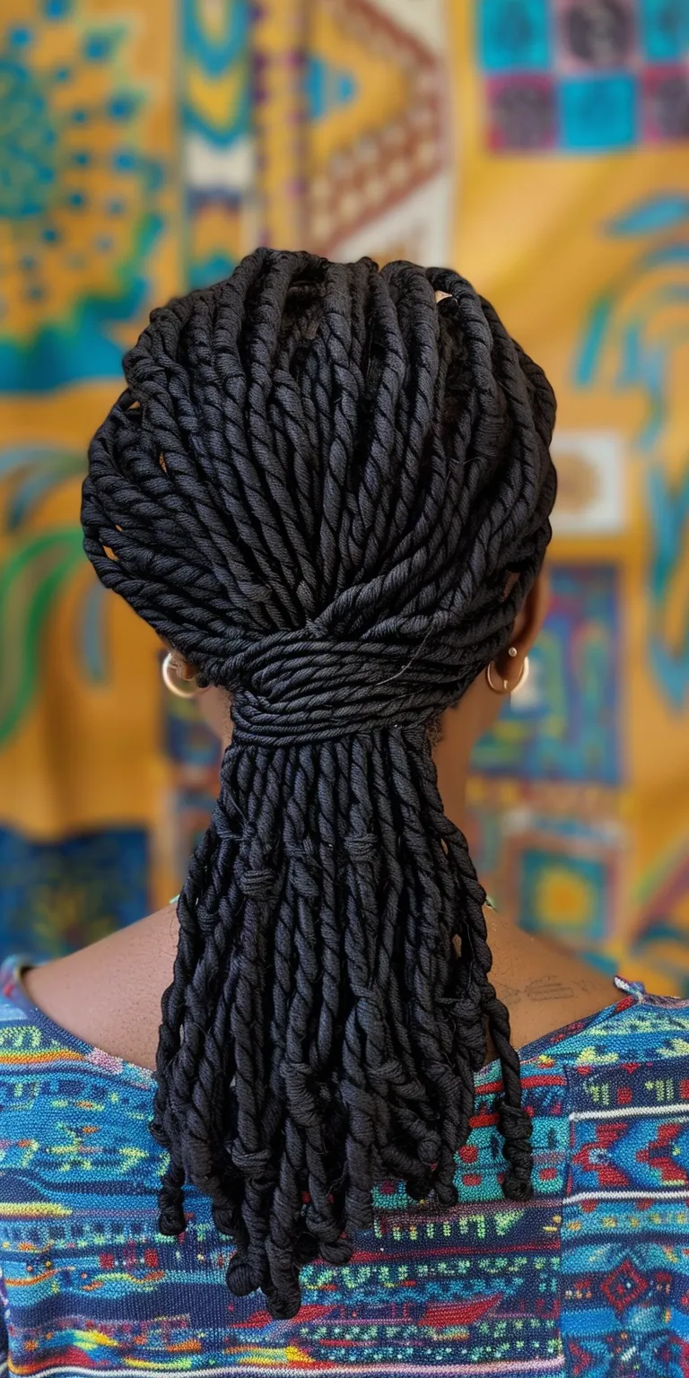 crochet locs Hair twists, Crochet braids, Boho Waterfall French twist