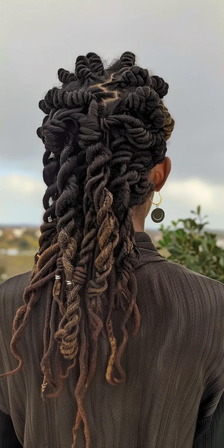 long butterfly locs Hair twists, Dreadlocks, Crochet braids, French twist, Waterfall braids