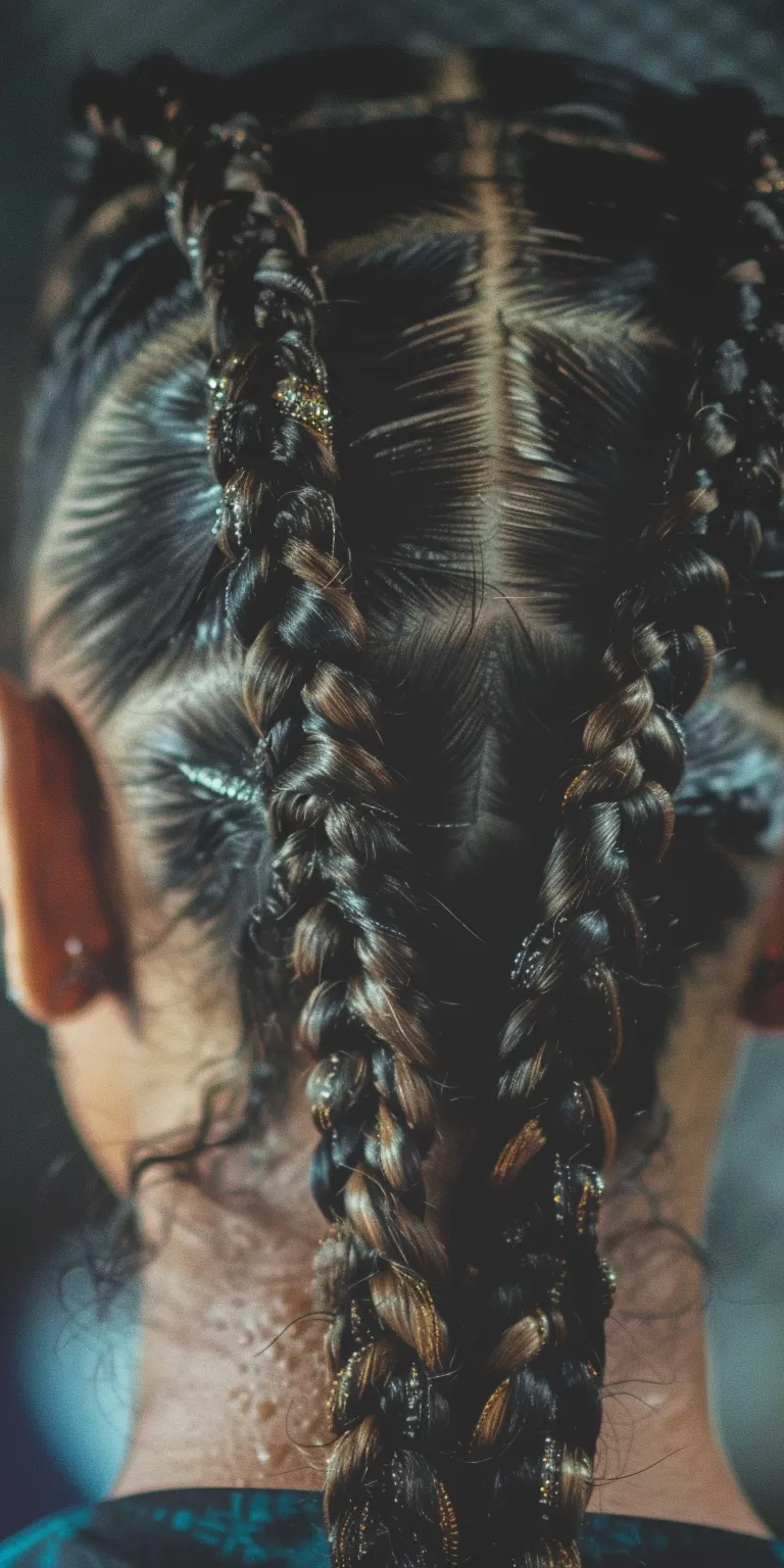 knotless braids with color Boho braids, Hair twists, Waterfall Braid, French braid