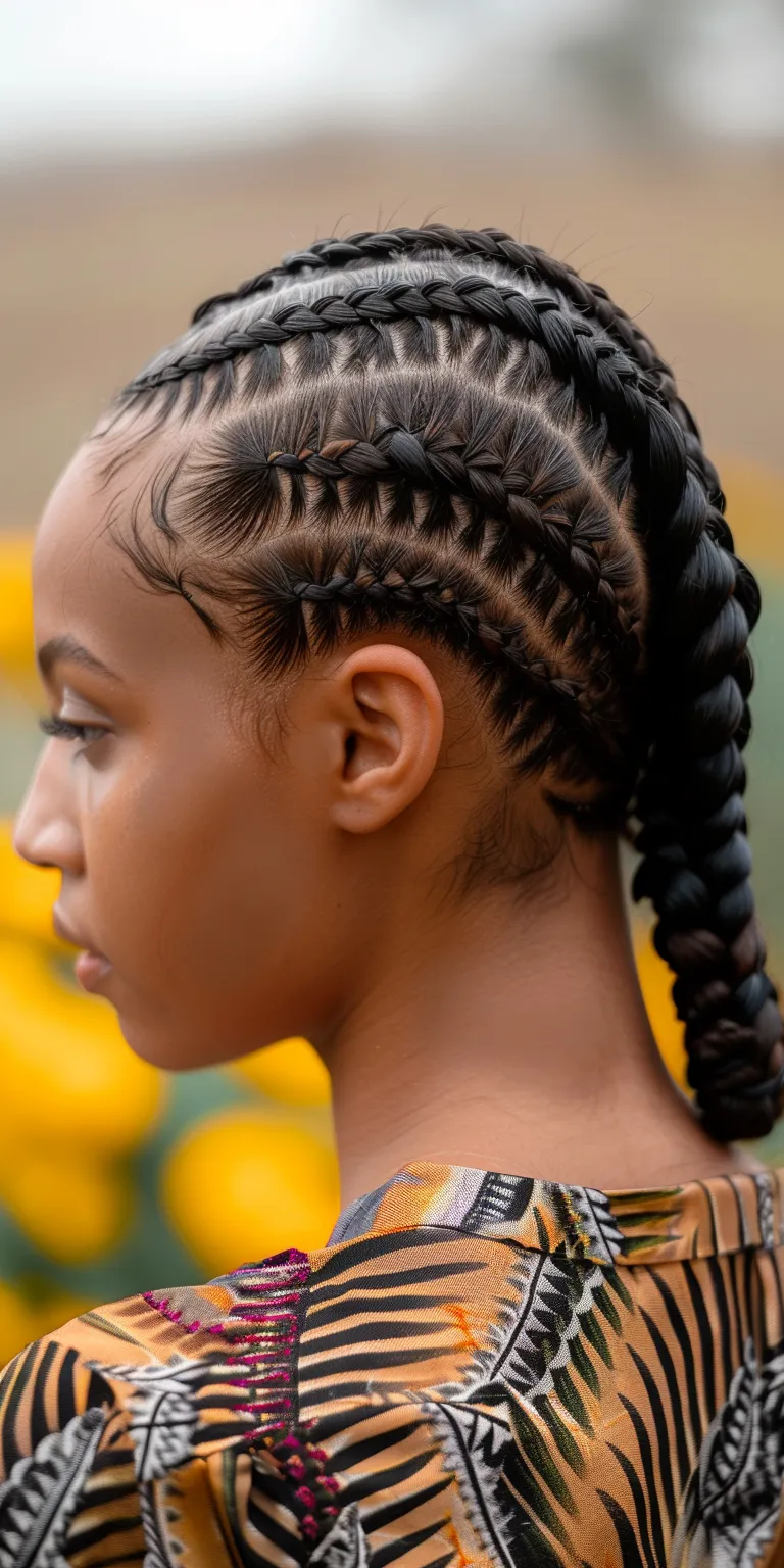 cornrow hairstyles for ladies Cornrows, Hair twists, Waterfall braids, Crochet Laid edges