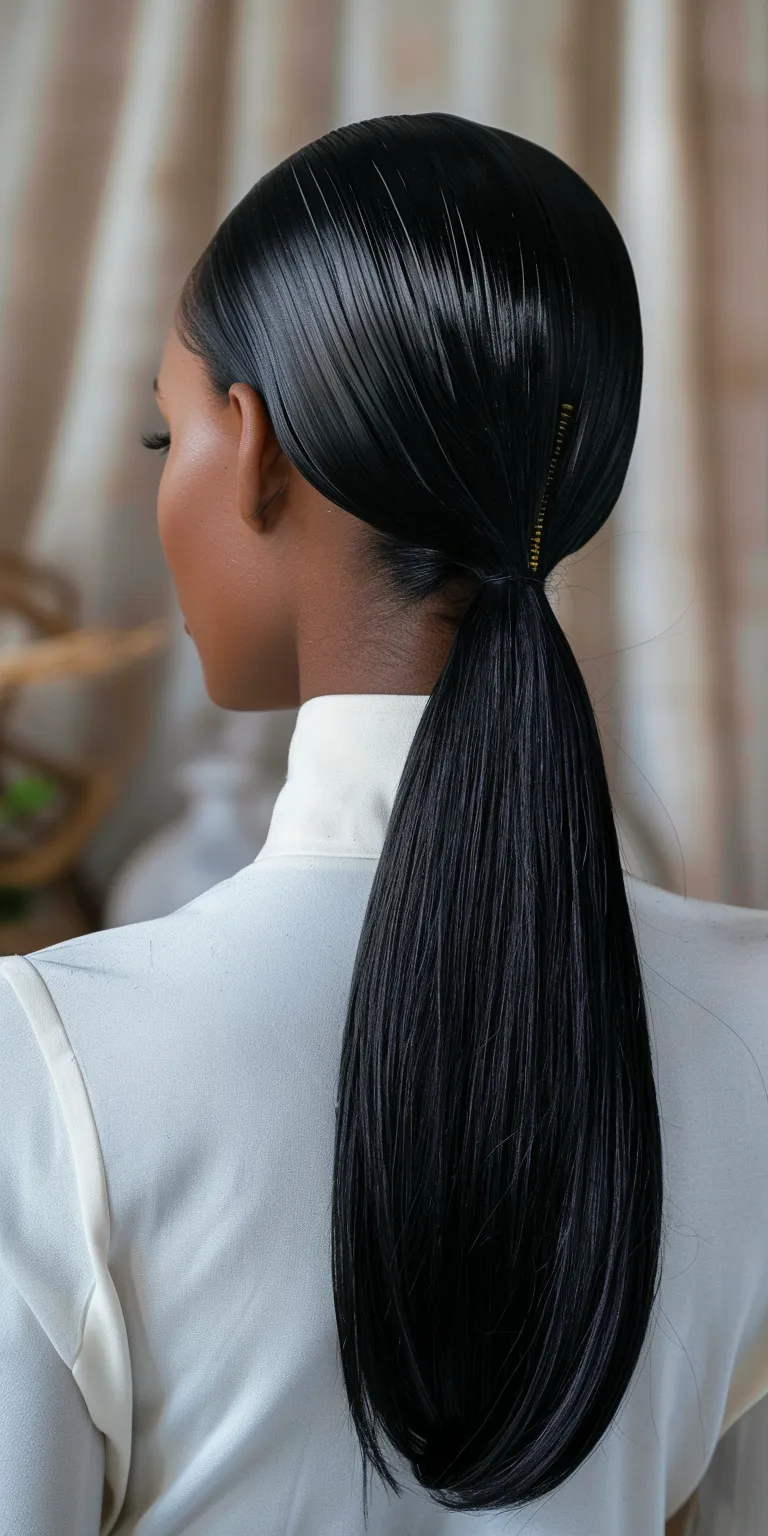 sleek ponytail hairstyles French twist, Historical Christian hairstyles, Asymmetric cut, Laid edges, Hair twists