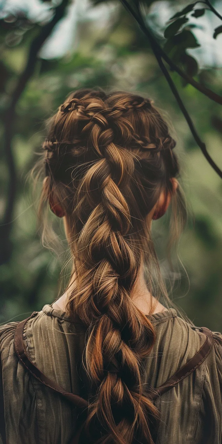 bohemian hairstyles Milkmaid braid, Braid, Boho braids, French Waterfall braids