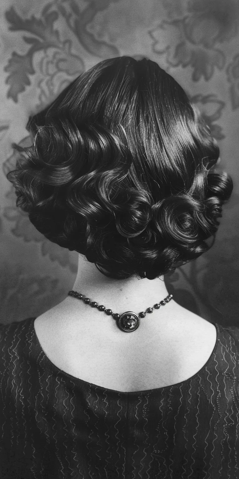 1920s hairstyles Finger wave, Historical Christian hairstyles, Milkmaid braid, Ringlets, Chignon