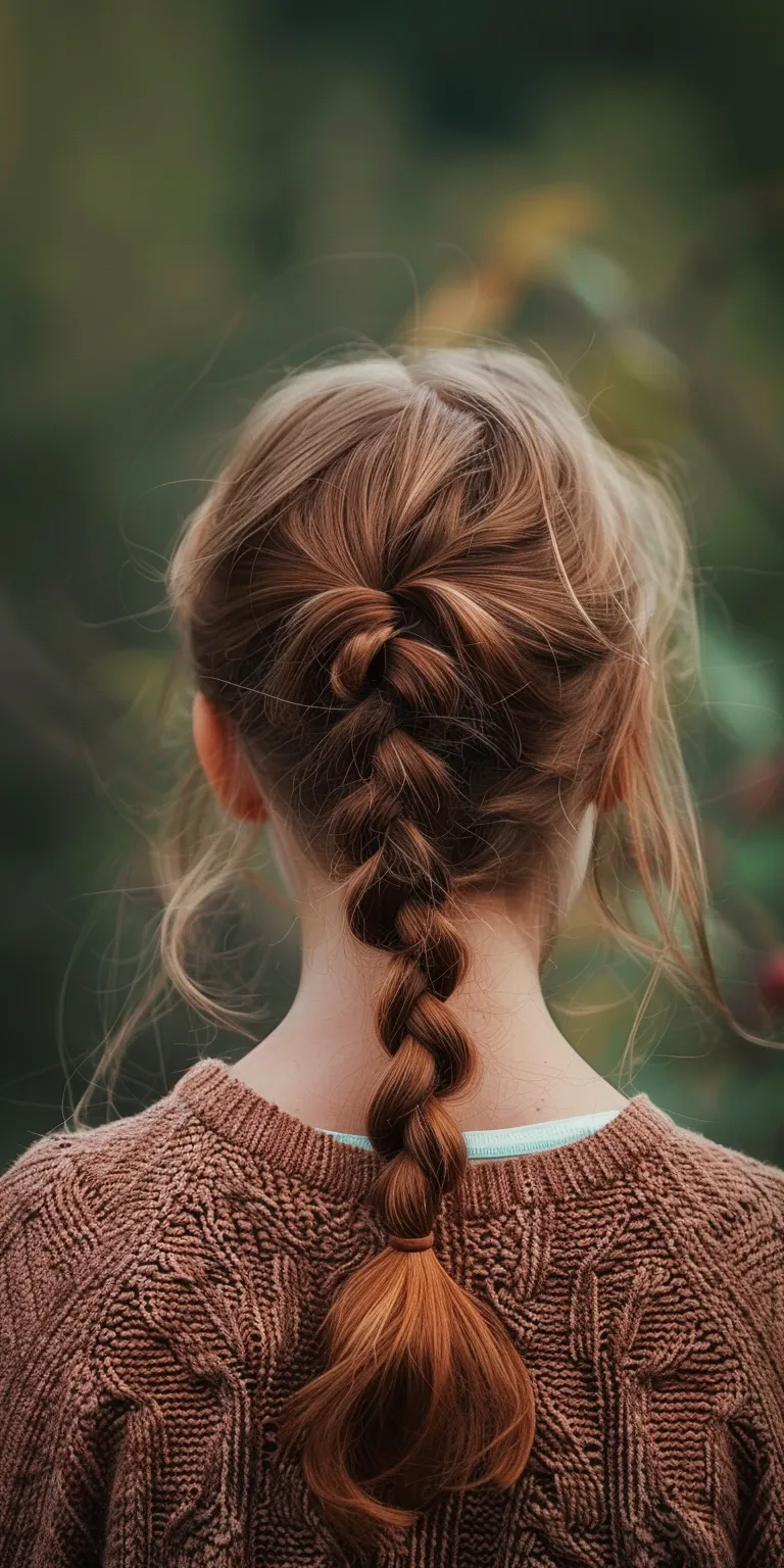 knotless hairstyles French braid, Braid, Boho braids, Milkmaid Waterfall braids