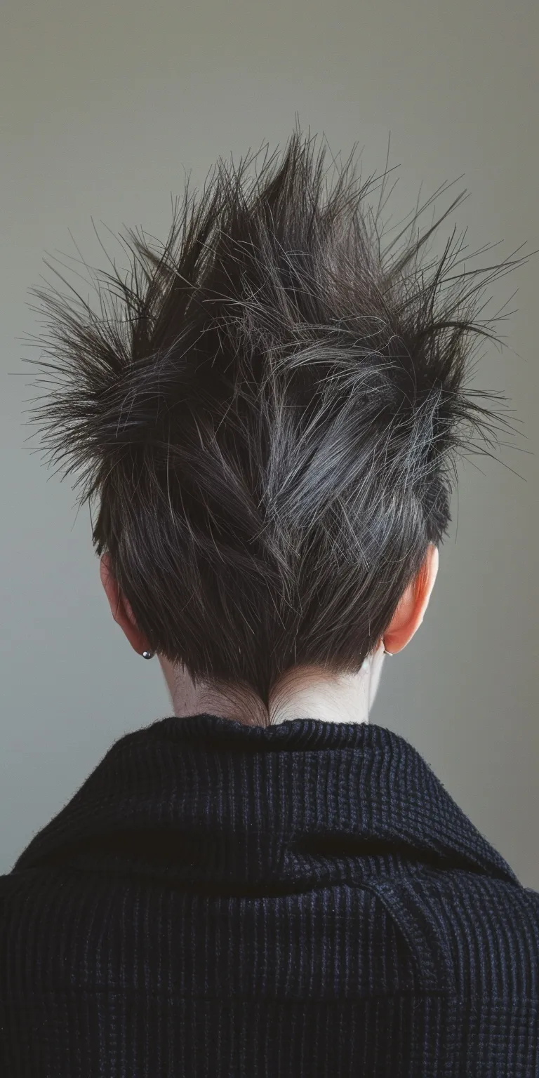 spiky hairstyle Pompadour, Mohawk, Feathered hair, Asymmetric cut, Tonsure