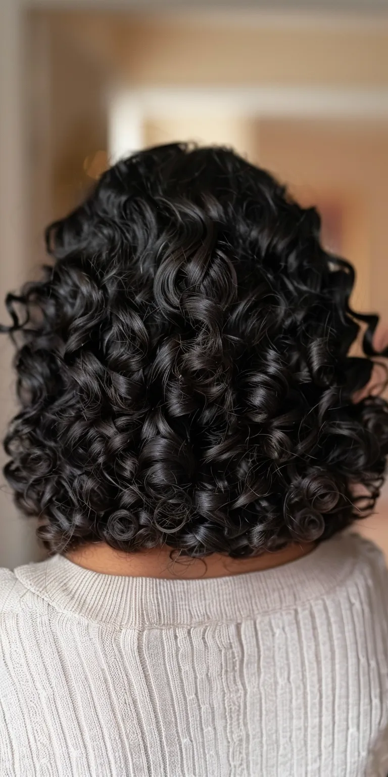 natural black hair styles Digital perm, Ringlets, Crochet braids, Jheri curl, Curly