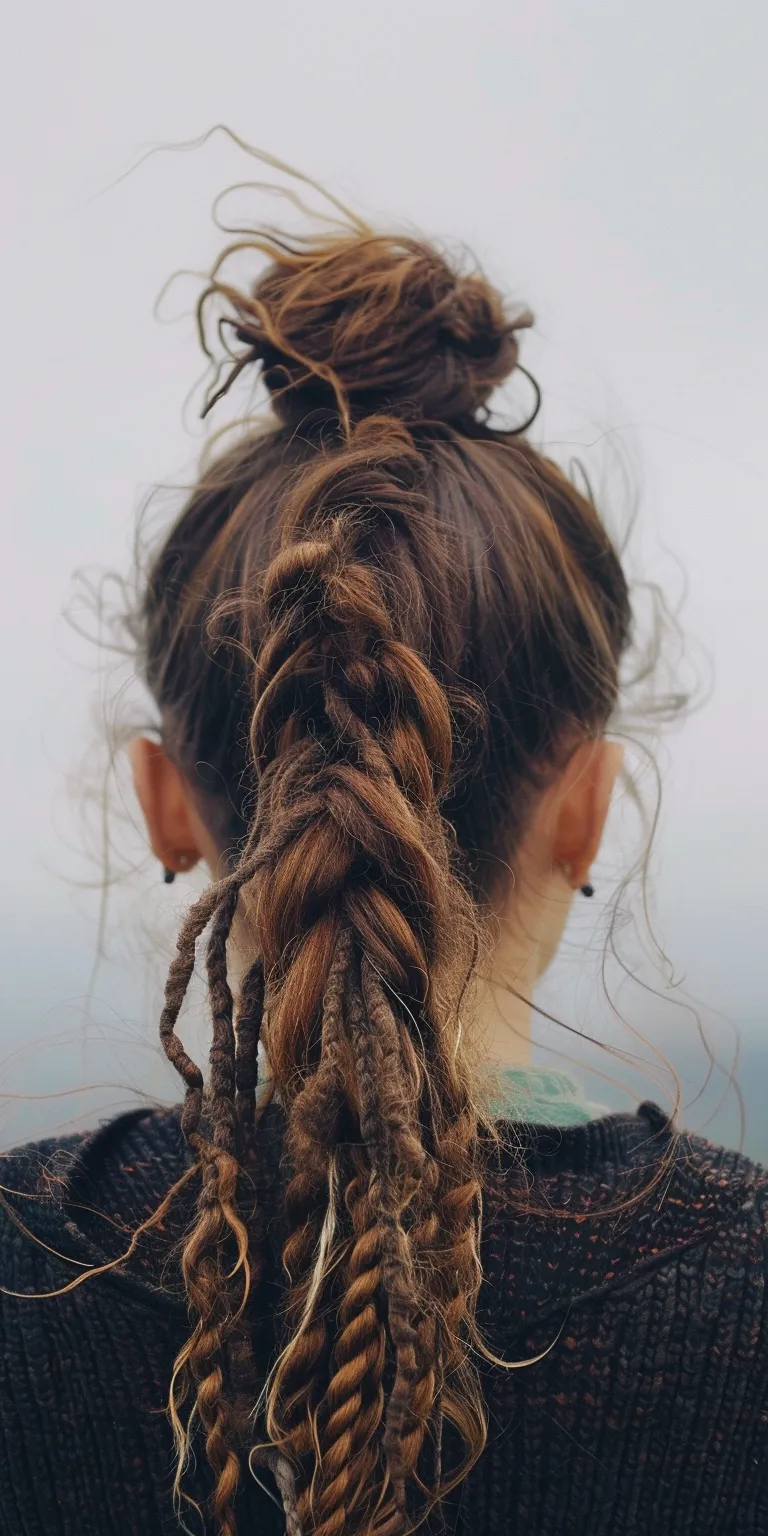 dread hairstyles for women Boho braids, Milkmaid braid, Hair twists, Dreadlocks, Braid