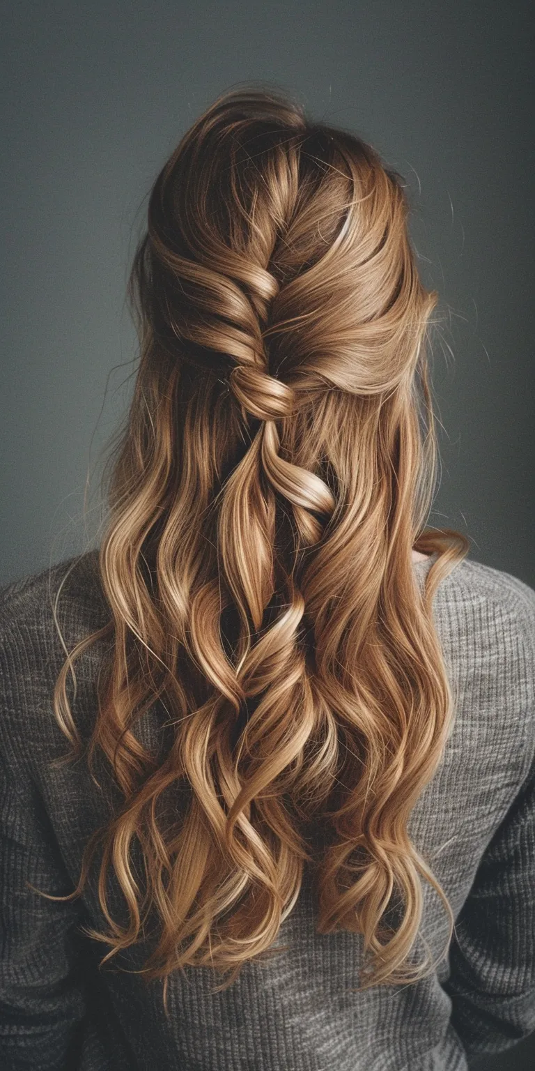 hair styles for thick Waterfall braids, French braid, Braid, Boho Milkmaid braid