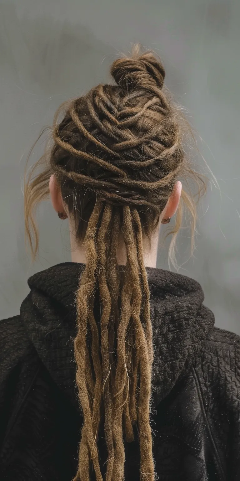 simple dreadlocks hairstyles Dreadlocks, Hair twists, Layered hair, Boho braids, Waterfall braids