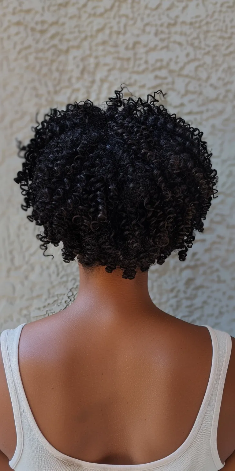 natural hair styles for ladies Kinky hair, Digital perm, Afro puffs, Crochet braids, Asymmetric cut