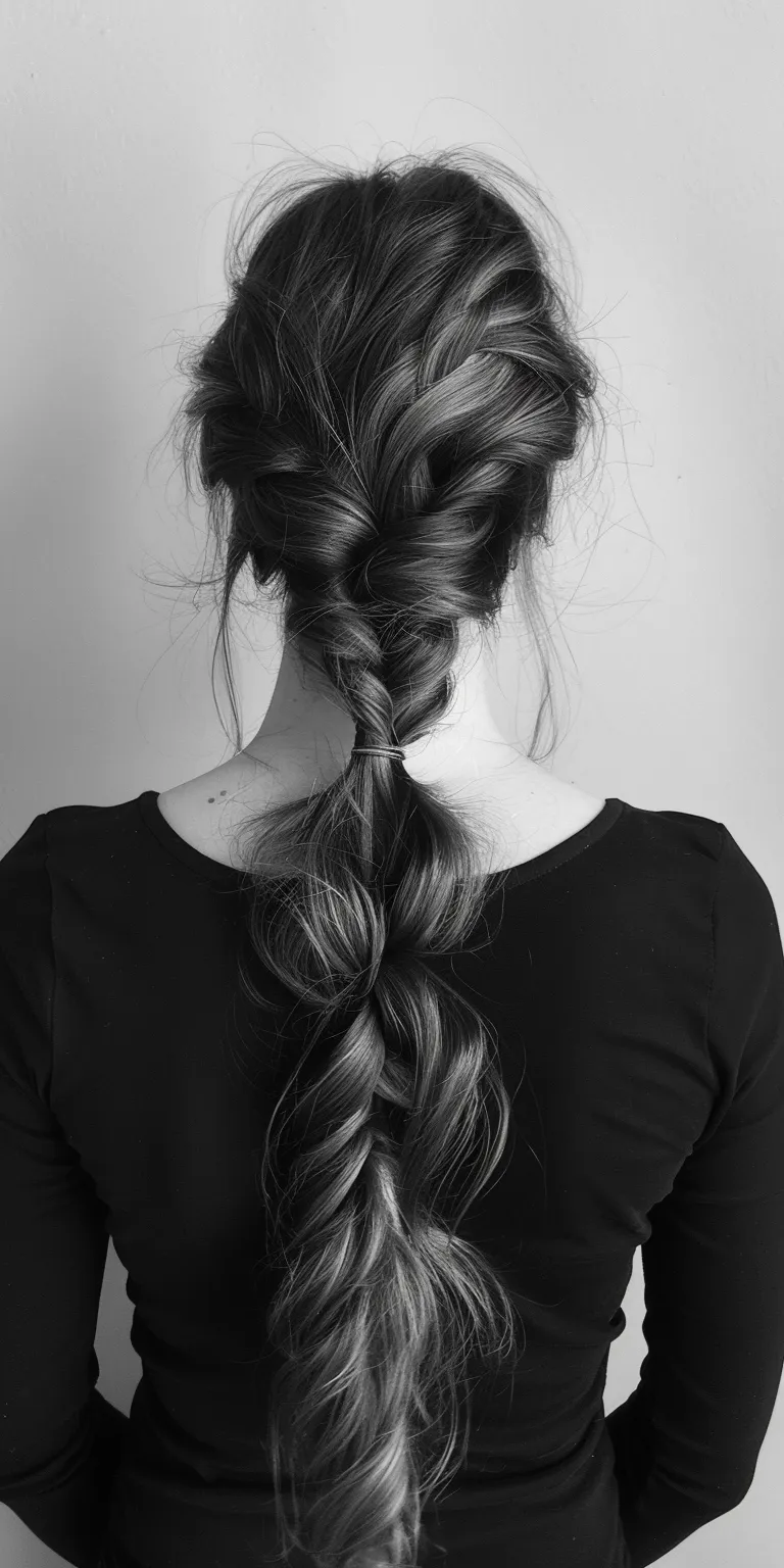 long hairstyles French braid, Waterfall braids, Braid, Boho Milkmaid braid