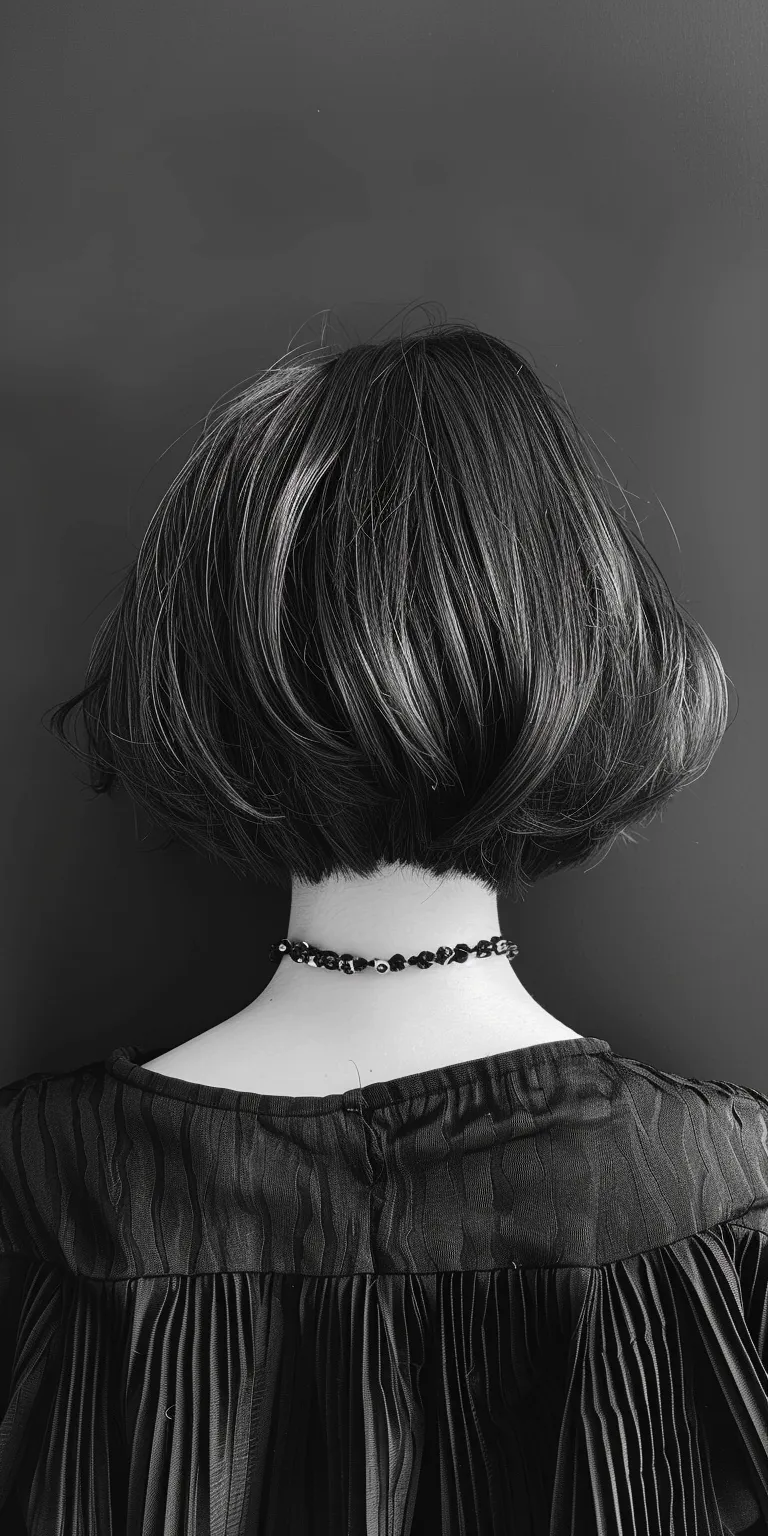 short layered hairstyles Asymmetric cut, Bob Butterfly haircut, Chignon, Japanese women's