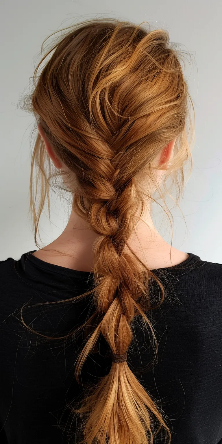 split hairstyles French braid, Braid, Waterfall braids, twist, Boho braids