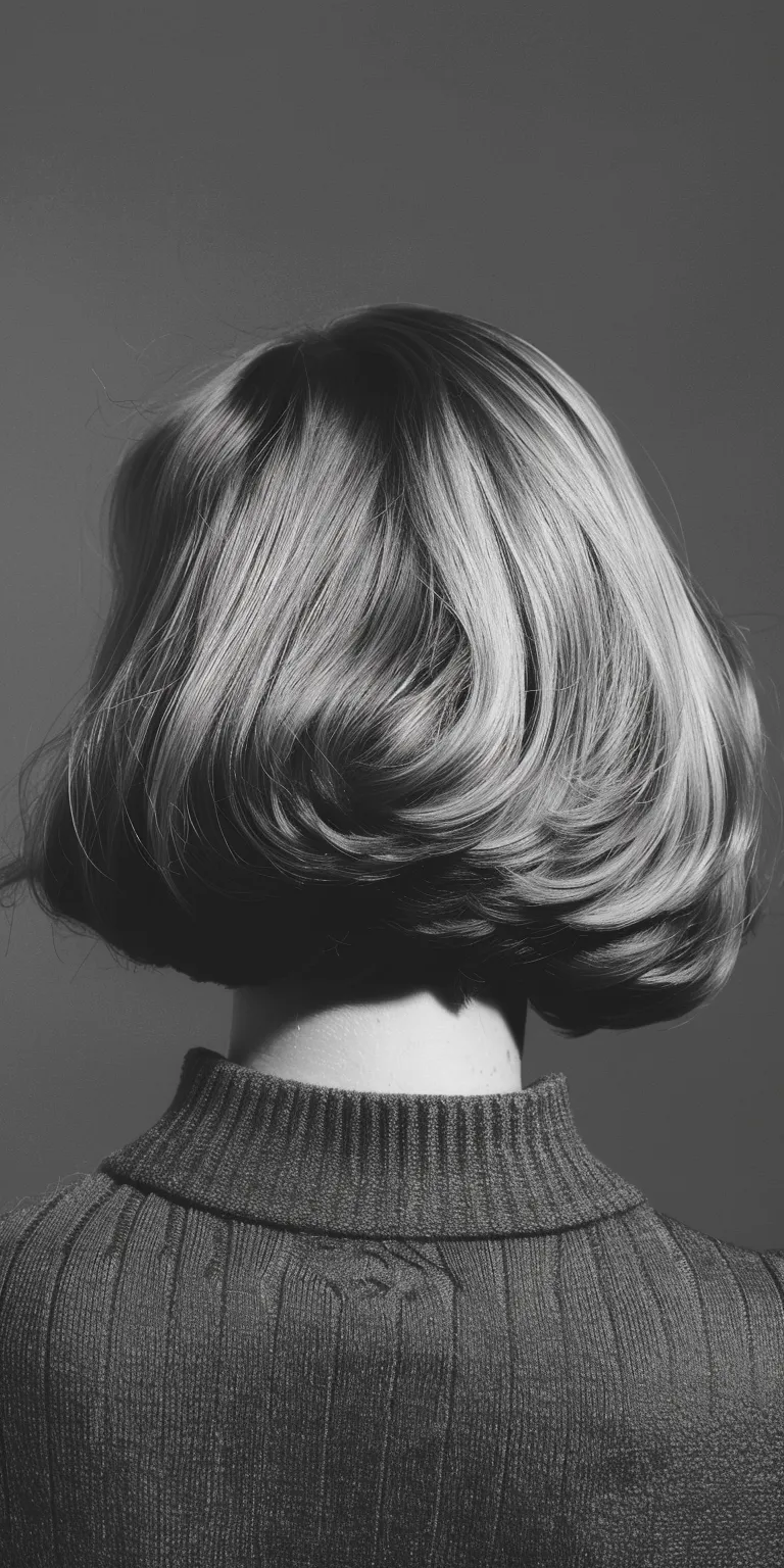 60s hairstyles women Asymmetric cut, Bob Chignon, Finger wave, Bouffant