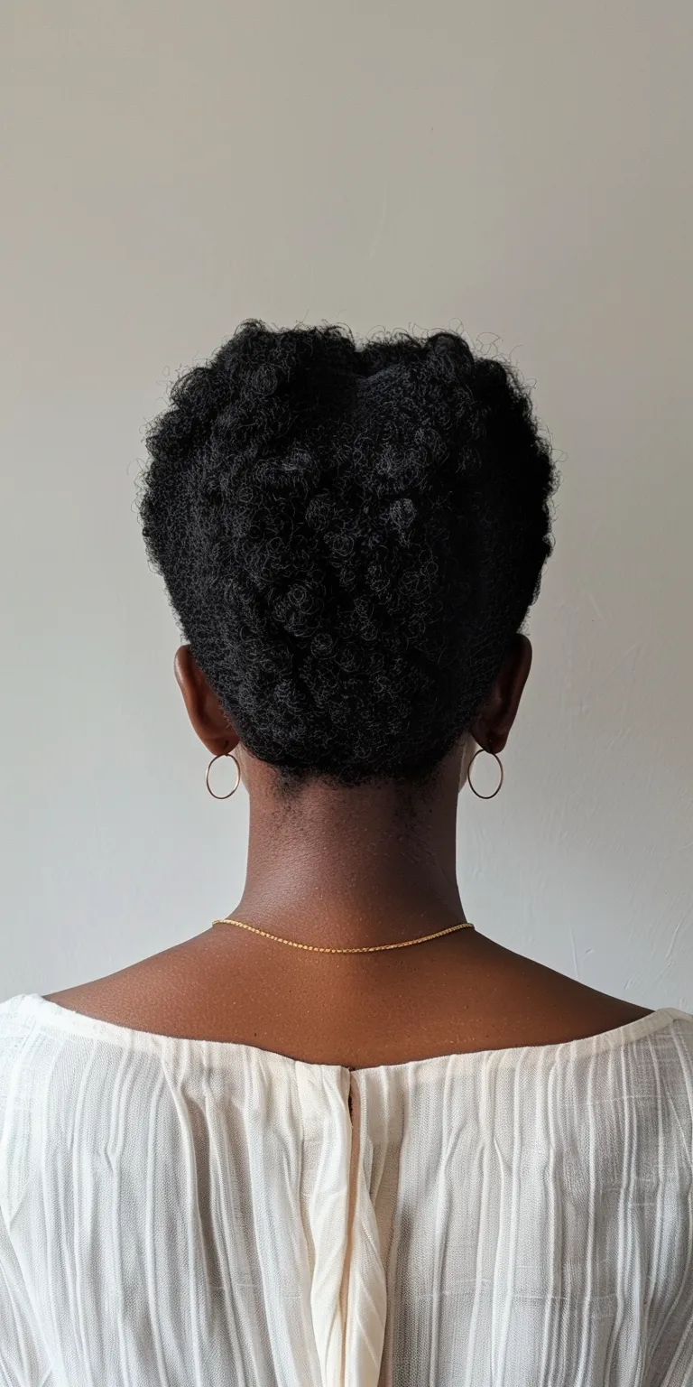 black people haircuts Asymmetric cut, Pompadour, Short brush Afro puffs, Digital perm