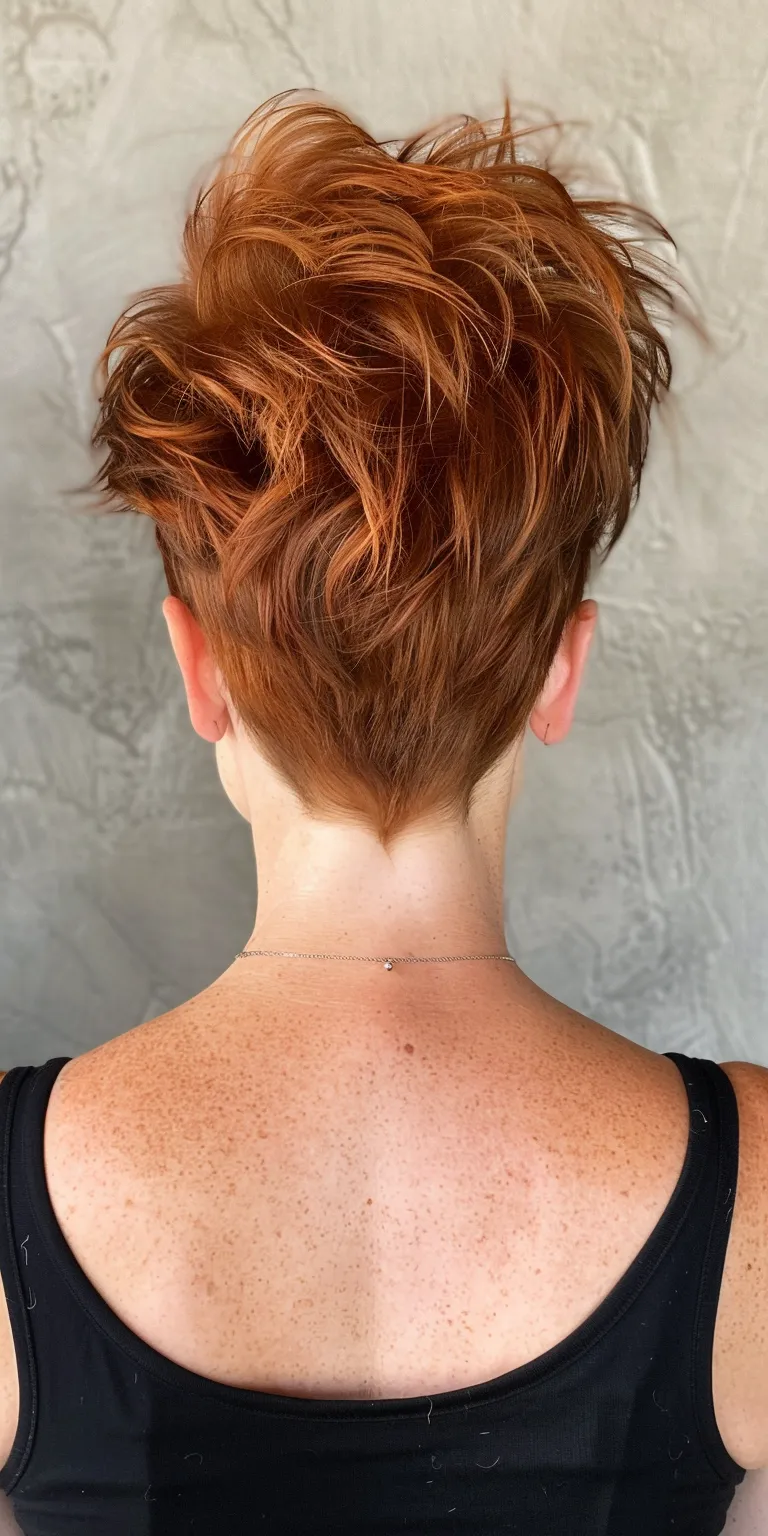 hair cutting style Asymmetric cut, Short brush French twist, Pixie Butterfly haircut