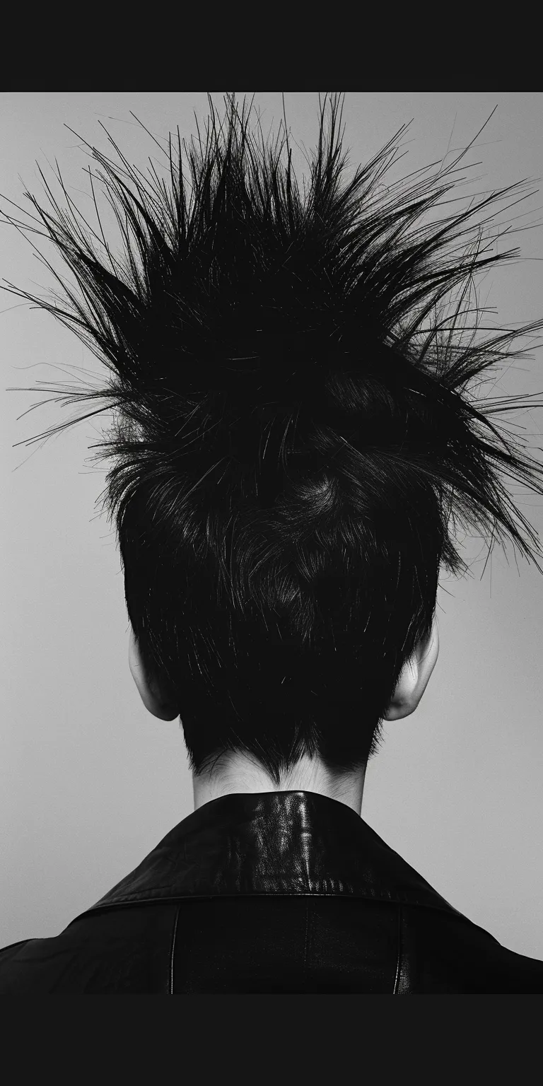 punk hairstyle Mohawk, Feathered hair, Pompadour, Asymmetric cut, Chignon