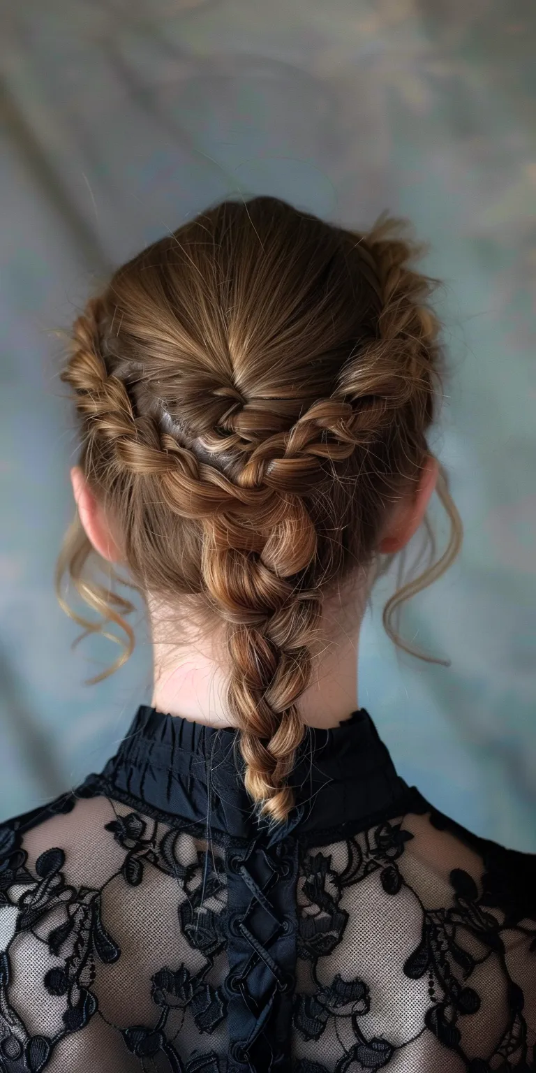 front braid hairstyle French braid, Waterfall braids, Milkmaid Braid, Boho braids