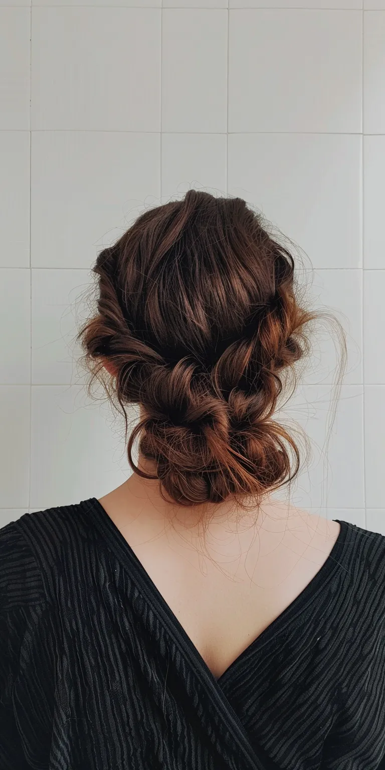 pomade hairstyle Updo, Milkmaid braid, Chignon, Ballerina bun, French twist