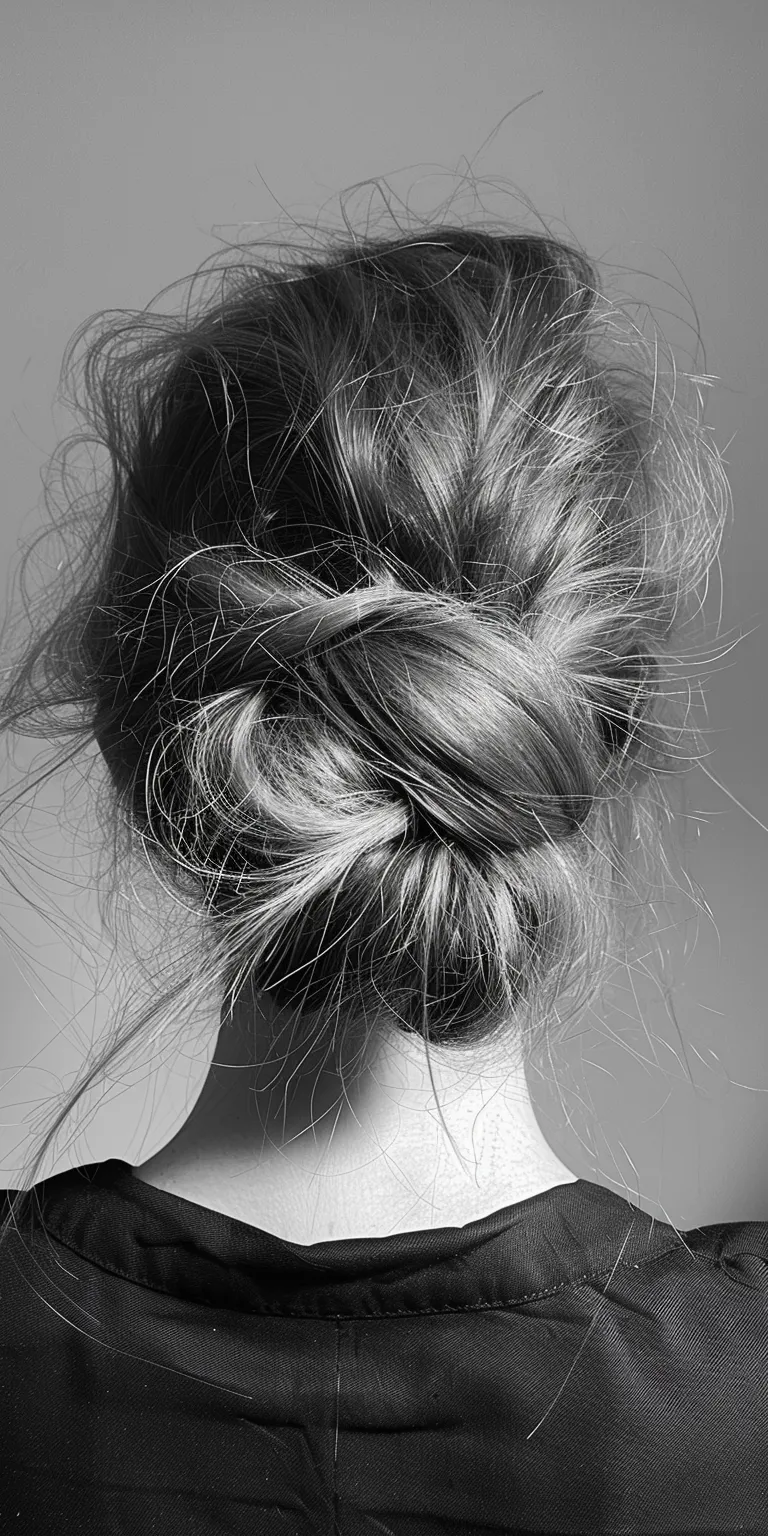 hair styling tools Chignon, Updo, French braid, twist, Milkmaid braid