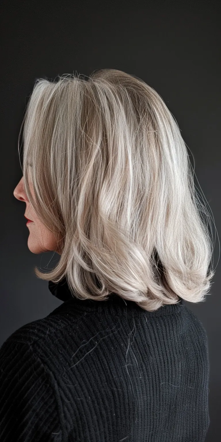 haircuts for women over 50 Asymmetric cut, Layered hair, Digital perm, Short brush Bob cut