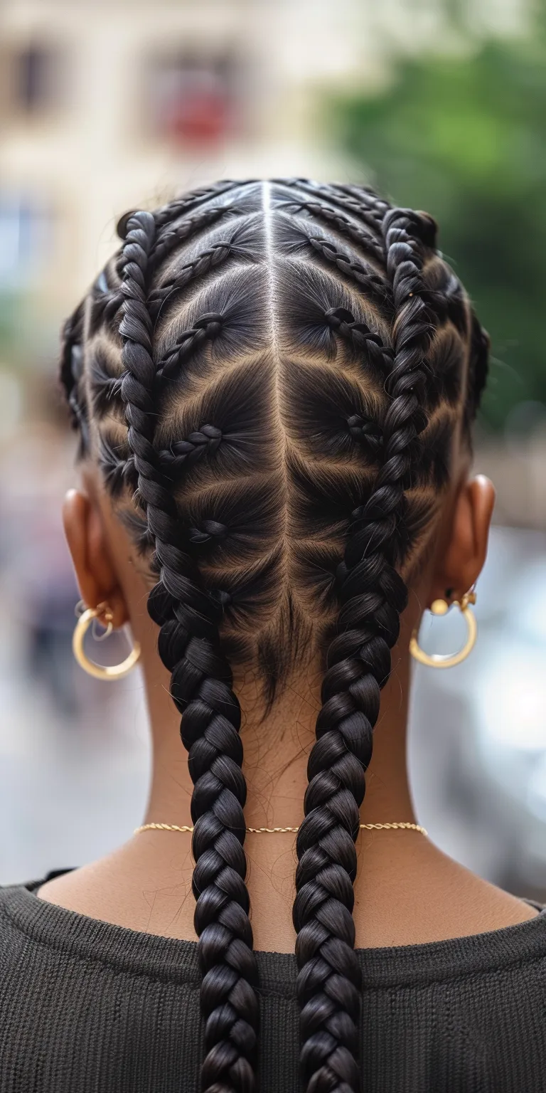 cornrow hairstyles for women Waterfall braids, French twist, Hair twists, Braid, Boho braids