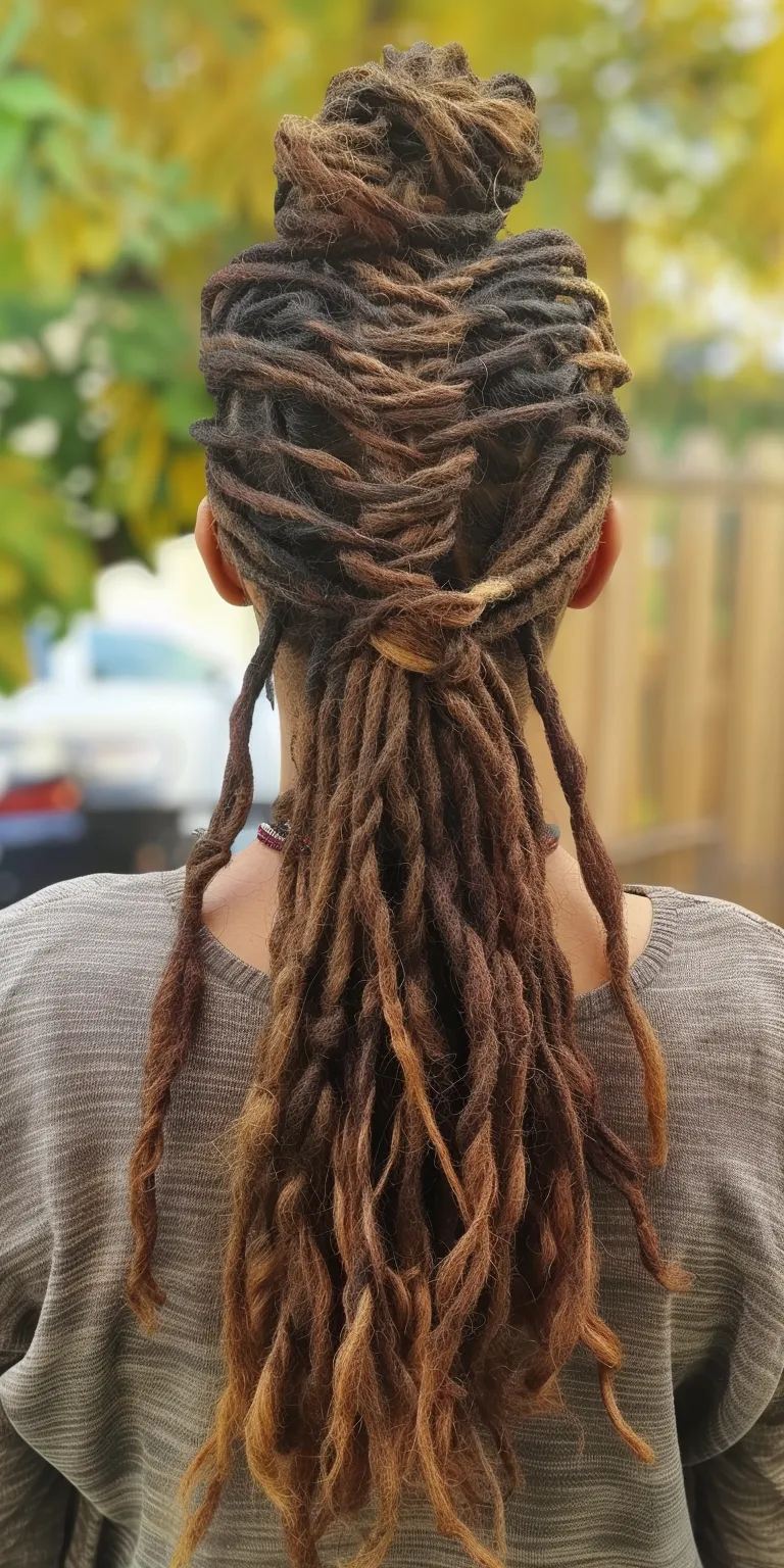 dreads hairstyles for ladies Dreadlocks, Hair twists, Waterfall braids, Boho Stacked bob