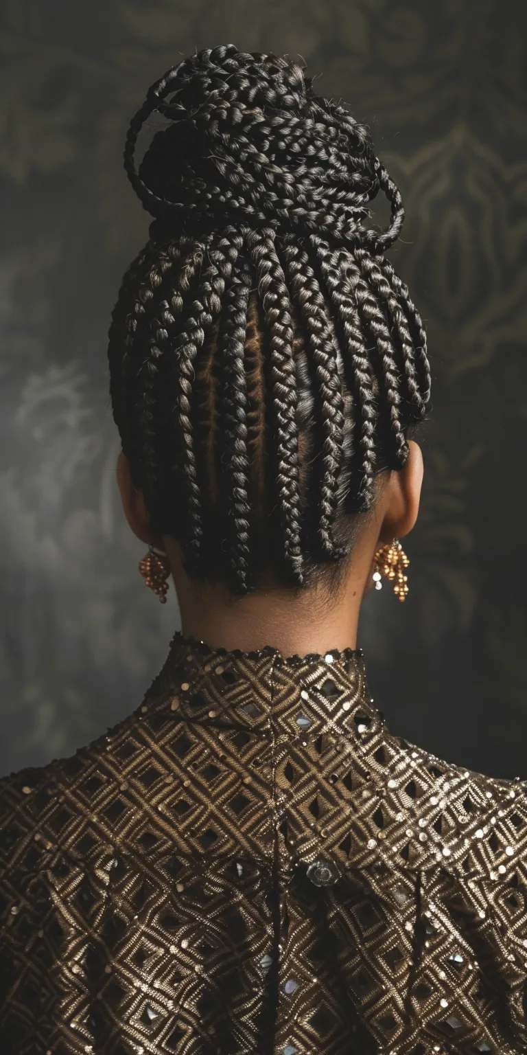 goddess box braids French twist, Cornrows, Hair twists, Braid, Historical Christian hairstyles