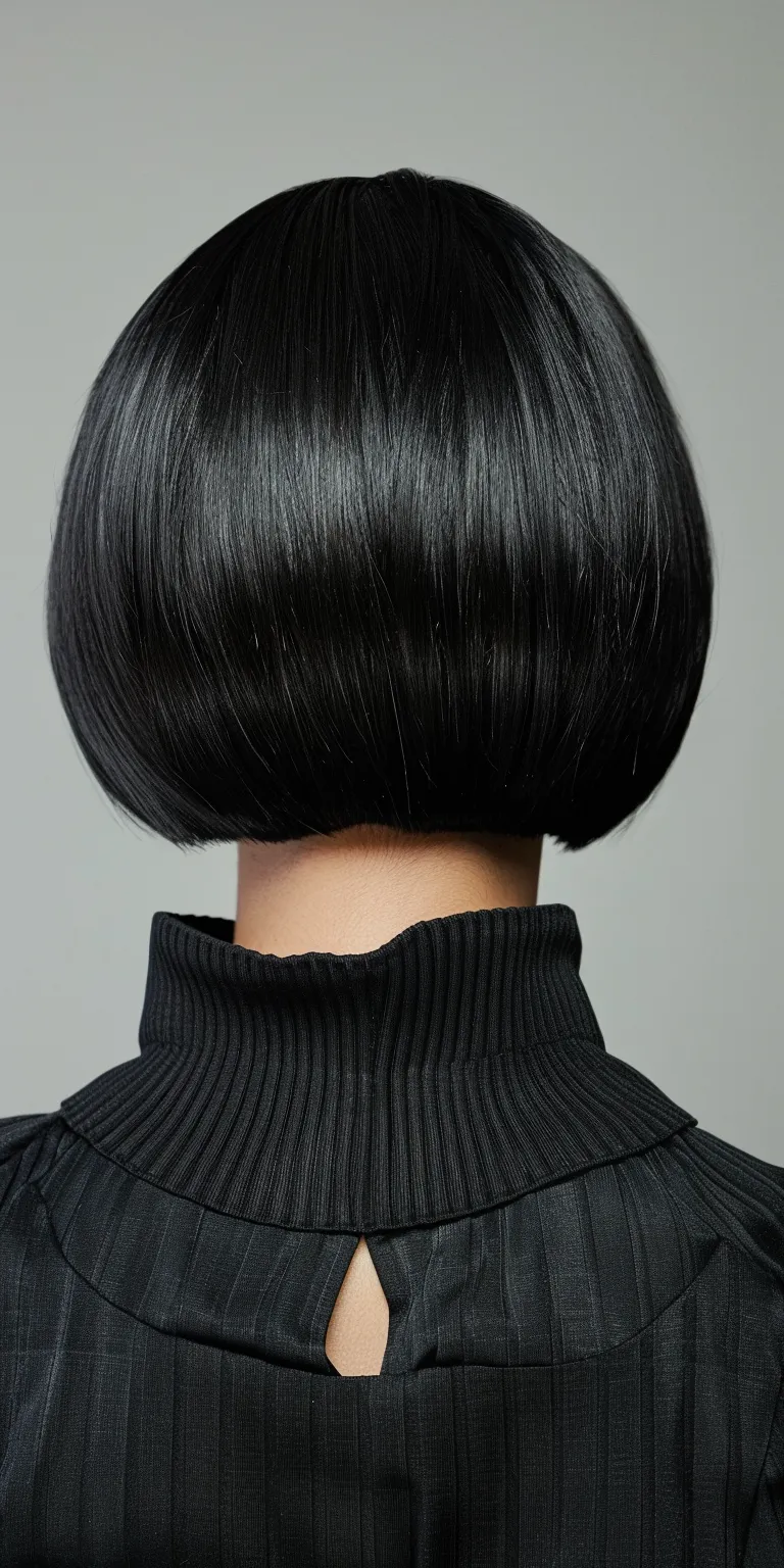 inverted bob hairstyles Asymmetric cut, Bob Pompadour, Japanese women's hairstyles, Chignon