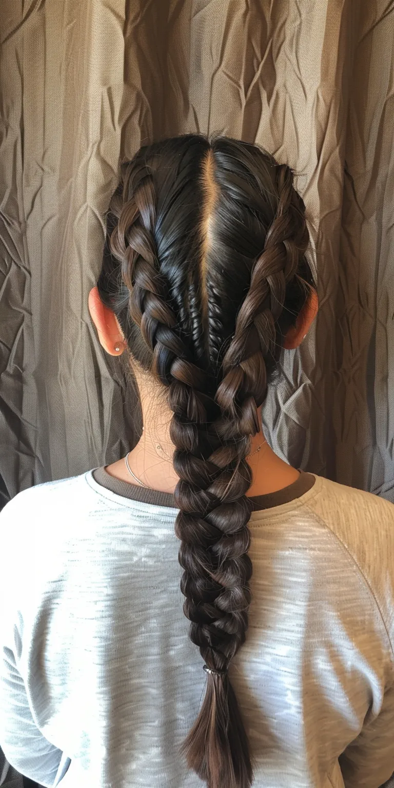 2 braid hairstyles Waterfall braids, French braid, twist, Braid, Boho braids