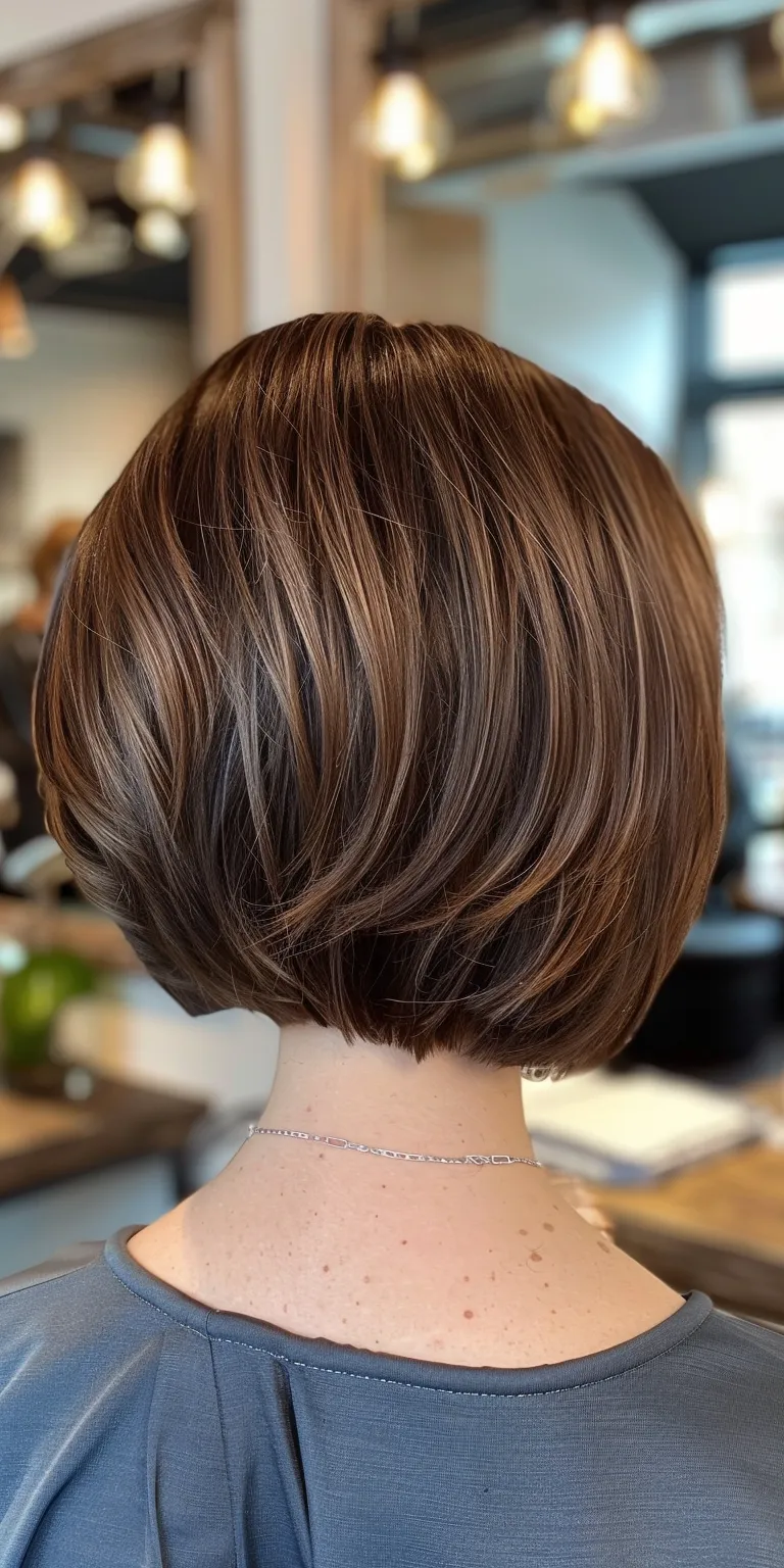 layered bob haircuts Asymmetric cut, Short brush Bob Professional Pixie cut