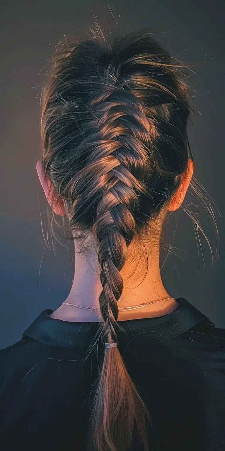 high ponytail hairstyles Waterfall braids, French braid, Braid, twist, Boho braids