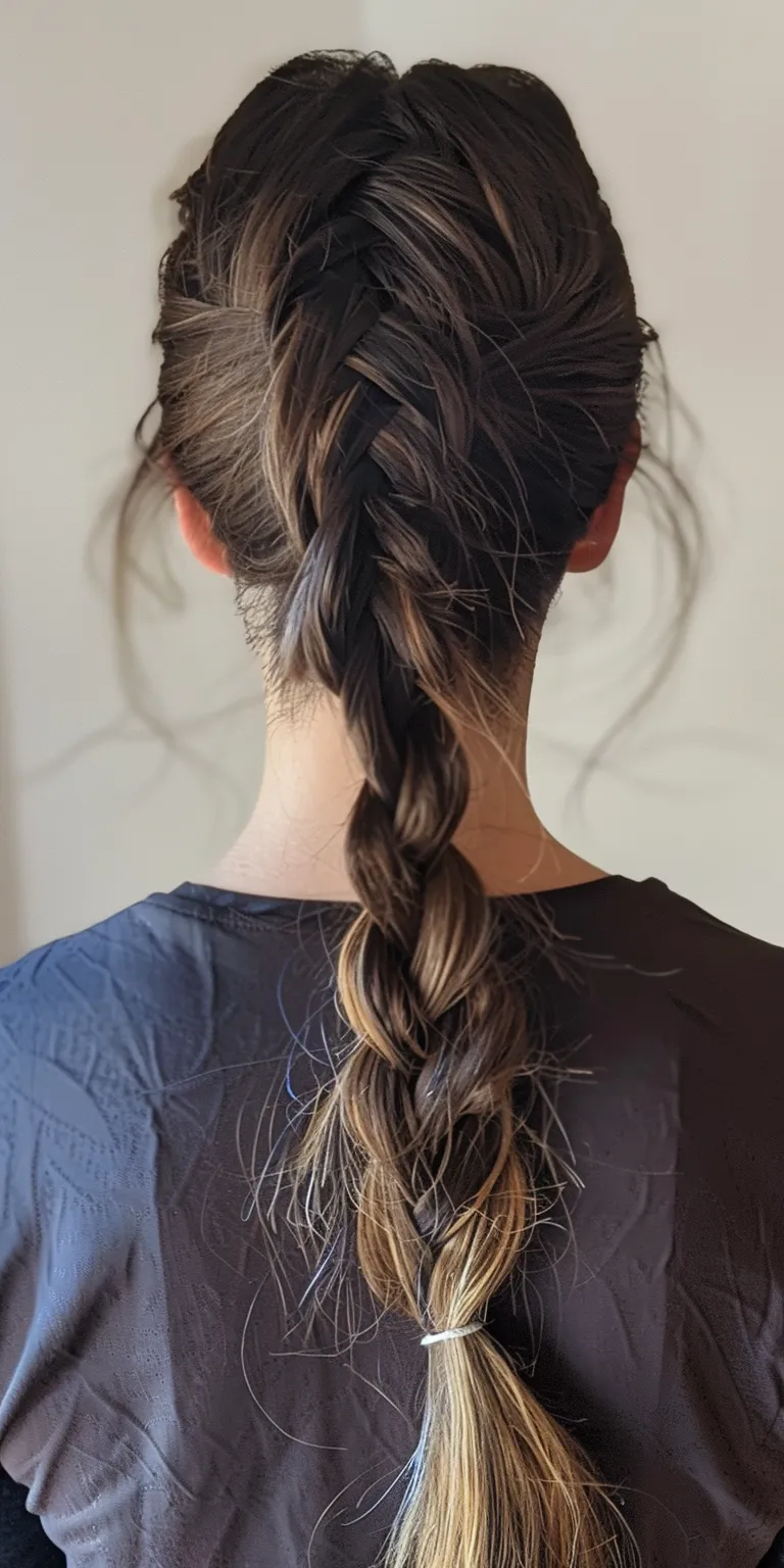 neat braid gel French braid, Waterfall braids, twist, Braid, Milkmaid