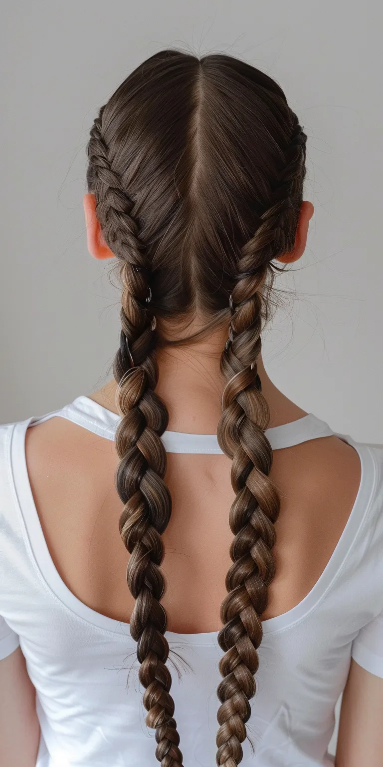 double dutch braids Waterfall braids, French braid, Braid, Boho Milkmaid braid