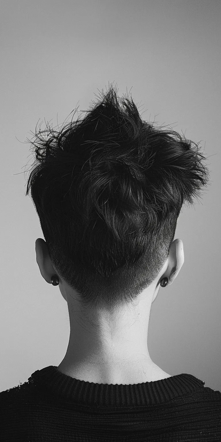 androgynous hairstyles Pompadour, Mohawk, Asymmetric cut, Short back and sides, Tonsure